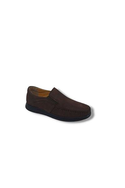 Zerhan Serra 823 Ανδρικά Σκούρα Καφέ Nubuck Δερμάτινα Loafer Παπούτσια