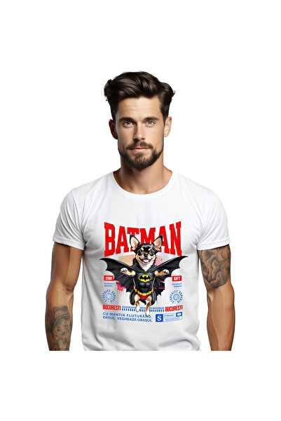 StoryGift Romania Ανδρικό T-shirt με χαρακτήρες λάτρεις υπερηρώων, αστείο μήν...