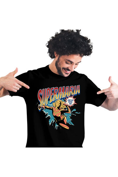 StoryGift Romania Men's T-Shirt with Animated Soccer Ball on the Field Superheroes Characters Lovers,Black_L