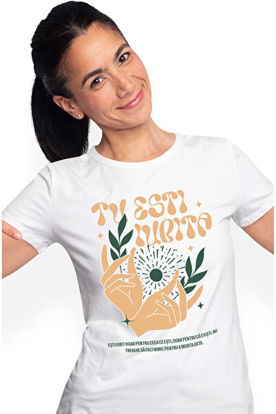 StoryGift Romania Tricou Femei Tu esti iubita self love apreciere fii tu cu i...