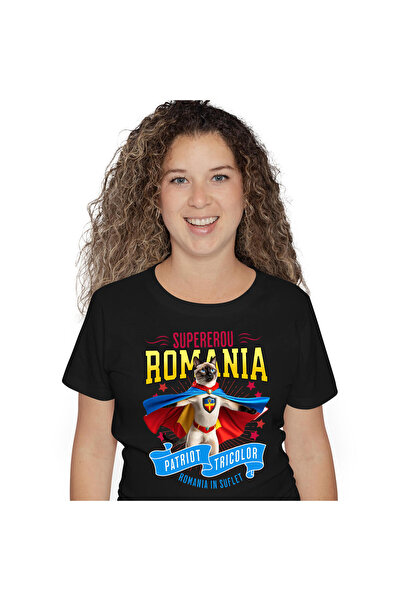 StoryGift Romania Tricou Femei cu Siamez / Siamese Pisica In Costum de Capita...