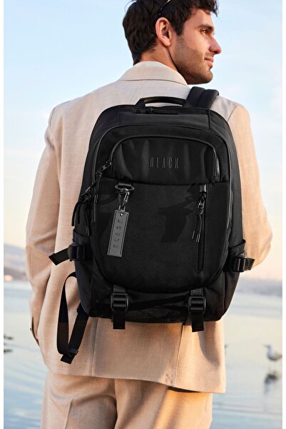 Dıvarese Siyah Erkek Sırt Çantası