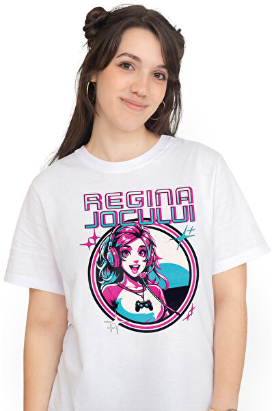 StoryGift Romania Tricou Femei Regina Jocului fata stil anime joc video cu im...