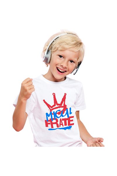 StoryGift Romania Tricou Copii cu Coroana Regala Copii Text Stil Graffiti Frate Familie Iubire Sor,White_4ANI