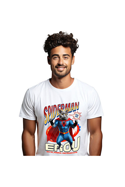 StoryGift Romania Tricou Barbati cu British Shorthair Caine In Costum de Spid...