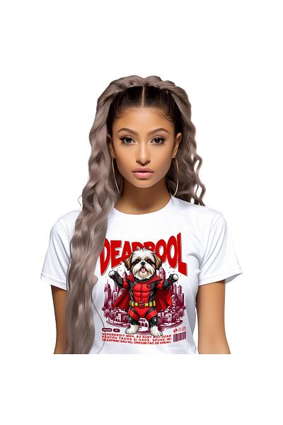 StoryGift Romania Tricou Femei cu Manusi Box Colorate Supereroi Personaje Contact Distractie Meci ,White_XL