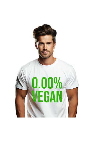 StoryGift Romania Men's T-Shirt with Funny Message In Romanian Limab 0.00% Vegan Meat Food Craving,White_L