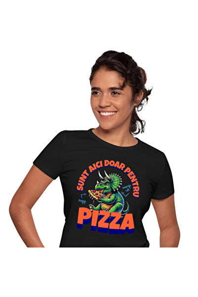 StoryGift Romania Tricou Femei cu Dinozaur Verde Batran Cu Coarne Iubitor De ...