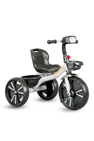 lovely baby Kids Tricycle with Sound Headlight and Dual Storage Baskets