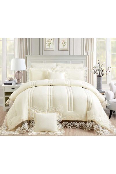 Red Rose Double bedspread, 8-piece event set, quilt size 240 x 260 cm