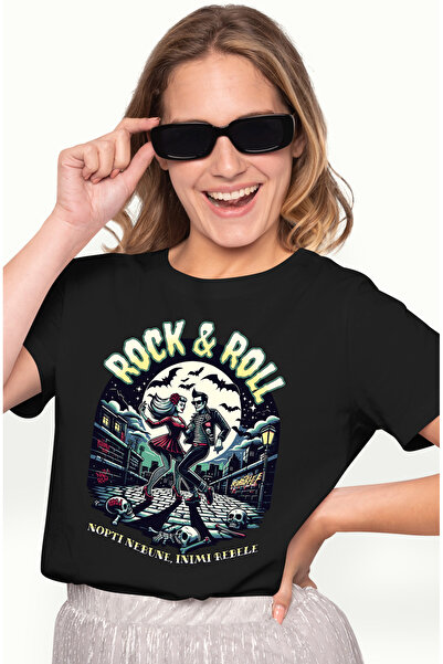 StoryGift Romania Tricou Femei Rock & Roll. Nopti nebune, inimi rebele iubito...