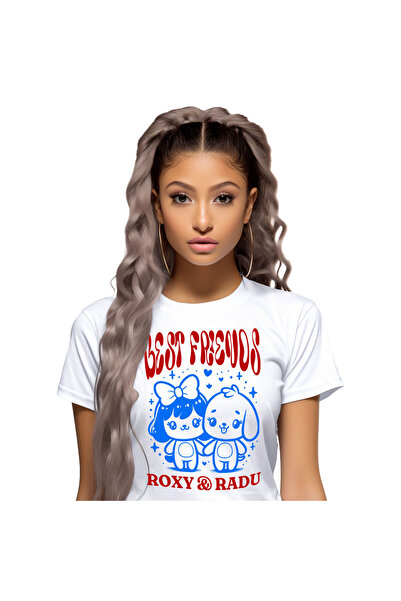 StoryGift Romania Tricou Femei cu Fata Cu Funda Si Caine Cei mai Buni Prieten...