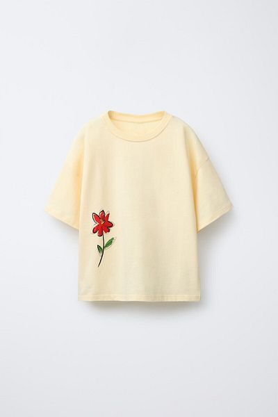 The Champ Clothing Μπλουζάκι για κορίτσια με φλοράλ στάμπα 100% βαμβάκι