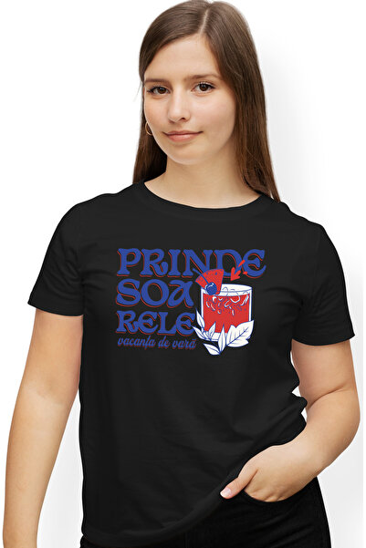 StoryGift Romania Tricou Femei Prinde soarele, vacanta de vara pahar cocktail...