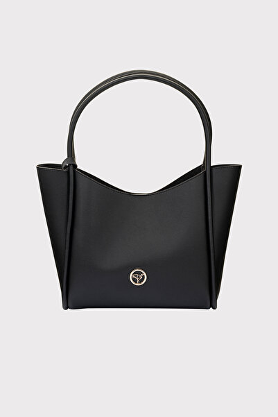 Garbalia Athens Yavru Cüzdanlı Geniş Bölmeli Mıknatıs Kapamalı Kadın Siyah Omuz ve Kol Çantası