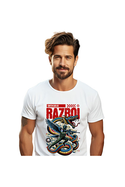 StoryGift Romania Tricou Barbati cu Dragon stil Sarpe Cultura Chinezeasca Sol...