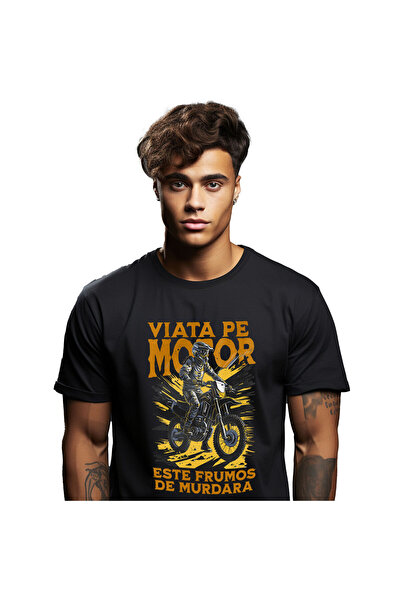 StoryGift Romania Tricou Barbati cu Silueta Barbat Cu Costum Profesionist Mot...