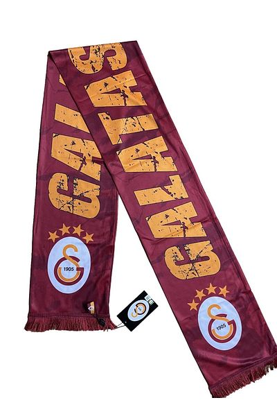 Galatasaray Αυθεντικό μαύρο μπλουζάκι 5 αστέρων με κασκόλ δώρο