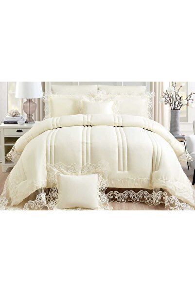 Red Rose Double bedspread, 8-piece event set, quilt size 240 x 260 cm