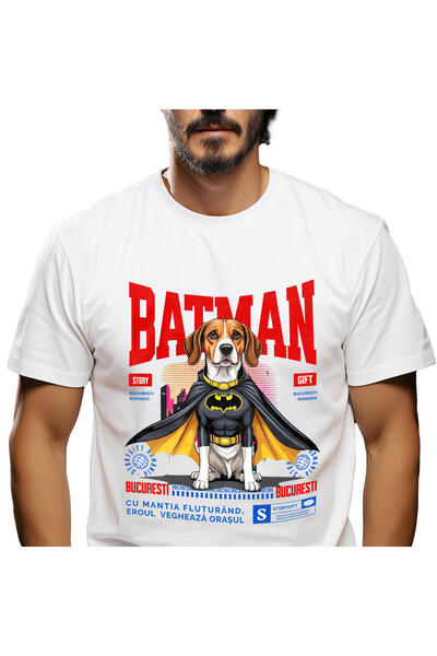 StoryGift Romania Tricou Barbati cu Silueta Umana Alergare Supereroi Personaj...
