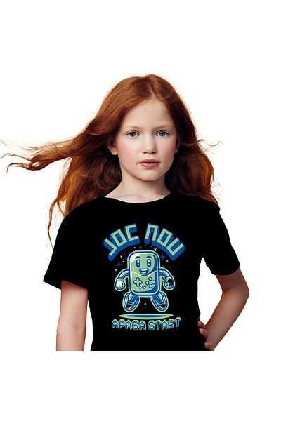 StoryGift Romania Kids T-Shirt with Classic Vintage Gaming Controller Nostalgia, Digital World, Evolution, Black_6 YEARS