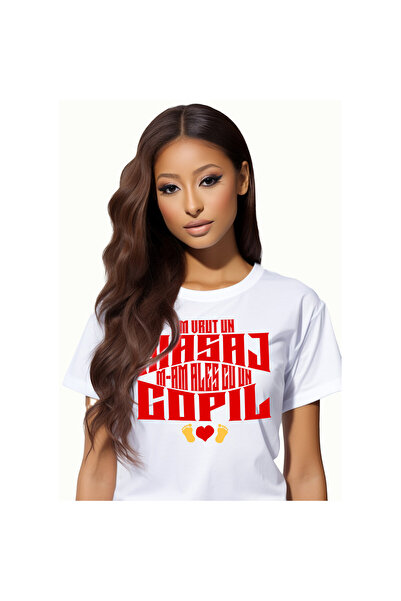 StoryGift Romania Tricou Femei cu Copii Dragoste Picioare inima Familie, Iubi...