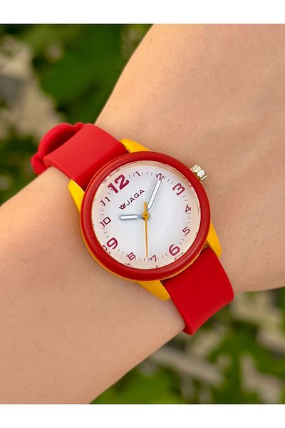 Jaga Analog Numeral Dial 2 Years Warranty 3 Atm Water Resistant Unisex Children Wrist Watch An07