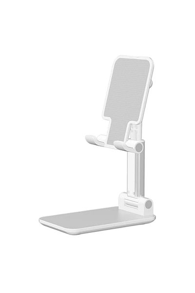 Borofone Phone Tablet Desk Holder ABS Silicone Adjustable Foldable 110x110x65 mm Borofone - White