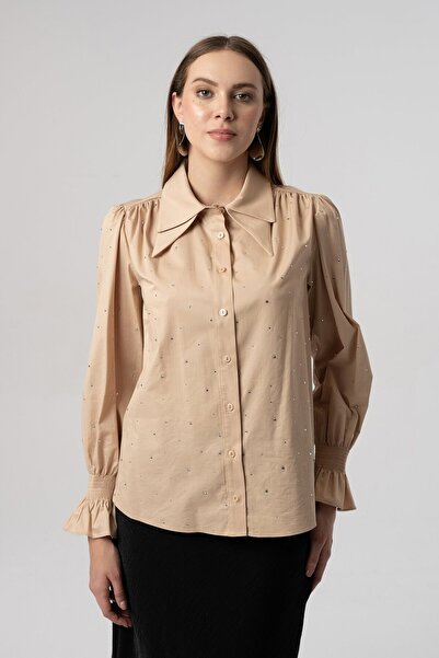 Elaris Exclusive ELARİS Taş Detaylı Gömlek