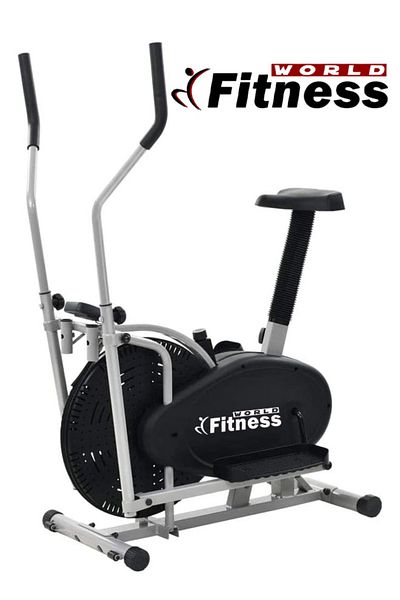 Fitness World Orbitrek Exercise Bike Elliptical Orbitrek Exercise Machine with LCD Display