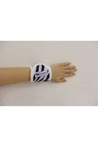 Ender Home 2 Pack Zebra Pattern Wristband - Sports Wristband 100% Cotton