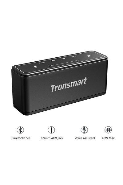 Tronsmart Mega 40W, Bluetooth - Wireless Speakers, 15H Playtime, TWS, Dual-Driver, Built-in Mic, NFC