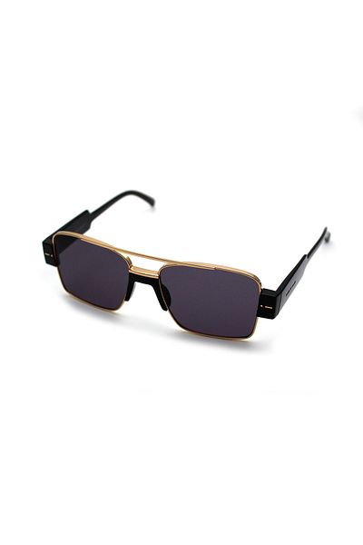 Italia Independent Unisex Black Organic (Uv) Glass Bone Closed Frame Design Sunglasses 0817.009 Gls 56-16 Sebasti
