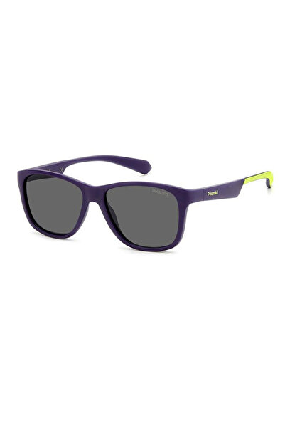 Polaroid Unisex Navy Blue-Smoked Organic Polarized (Uv) Glass Bone Closed Fra...
