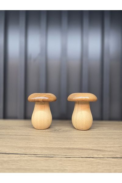Kuka Bamboo Mushroom Salt Shaker Spice Rack
