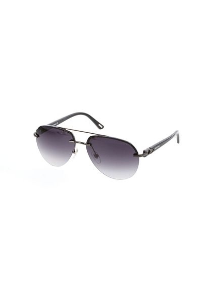 Mustang Men's Smoked Organic Gradient (Uv) Glass Bone Closed Frame Design Sunglasses Mu2341 C3 59-14