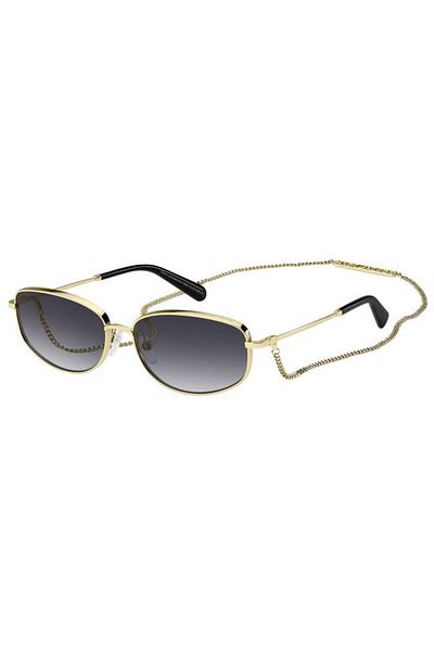 Marc Jacobs Women's Gold-Smoked Organic Gradient (Uv) Glass Steel Closed Frame Design Sunglasses Mj0772/N/S Rhl