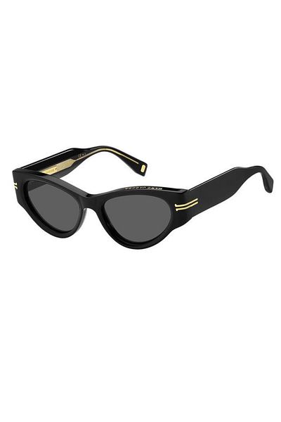 Marc Jacobs Černé organické UV sklo Celulózový acetátový design slunečních brýlí s uzavřeným rámem - Mj1045