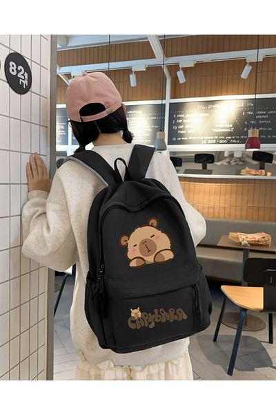 Touz Moda Capybara Printed School, Classroom, Course Backpack