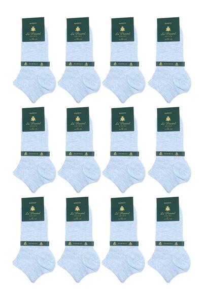 La Pescara Сини обикновени ултра луксозни 12-пакетни мъжки чорапи от бамбук CRP356