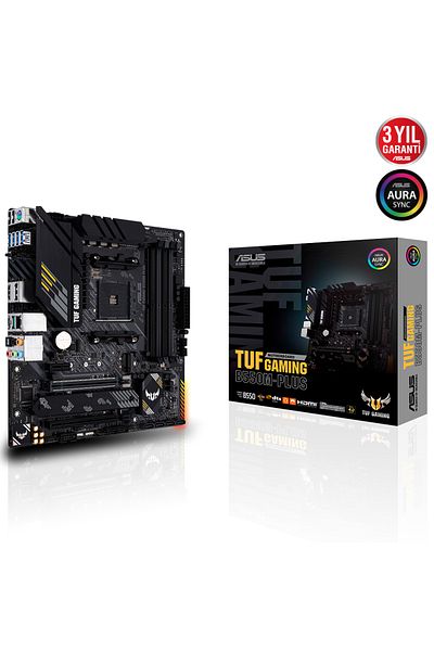 ASUS Tuf Gaming B550M-Plus Amd B550 Socket Am4 Ddr4 4600(Oc)Mhz Matx Gaming (Player) Motherboard