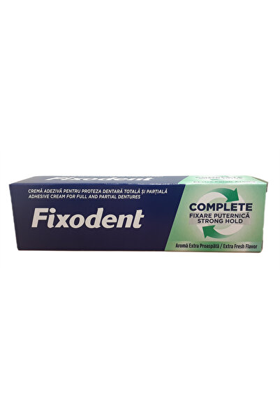 Fixodent COMPLETE GÜÇLÜ TUTUŞ EXTRA FERAH AROMA PROTEZ YAPIŞTIRICI KREM 47 GR X 12 ADET