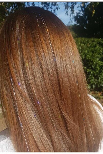 EMKSHOP Tinsel Hair Silvery Hair Accessory Hair Sparkle Sidepiece Hair Tinsel Shiny Hair