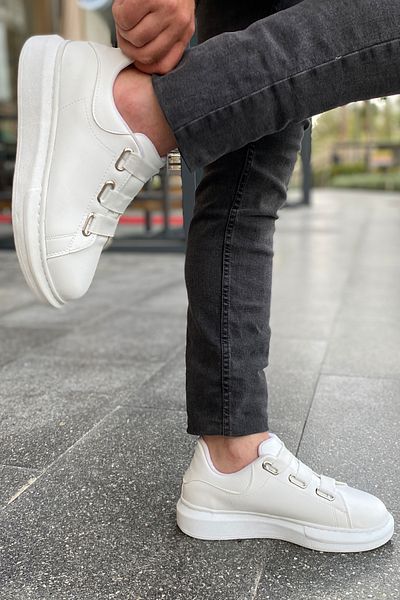 Luis Toronto Lt103 White Elastic Men's Sneaker
