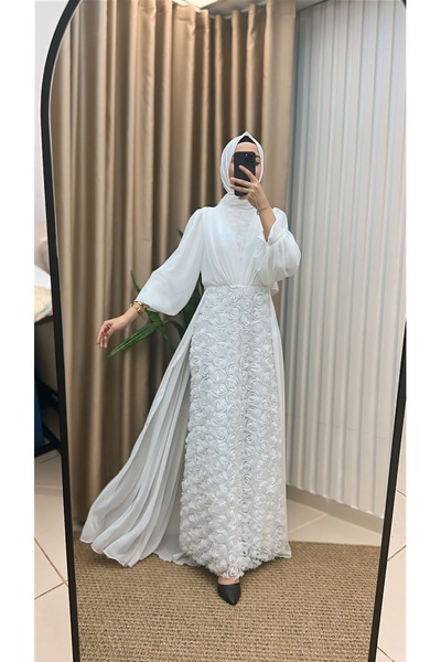 MERVE TESETTÜR فستان سهرة روز كيب