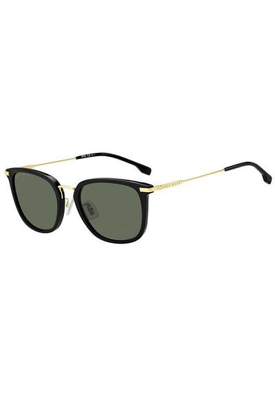 Hugo Boss Men's Organic Uv Glass Steel Closed Sunglasses - Bi Color Brown, Rectangular Bs1287/F/S