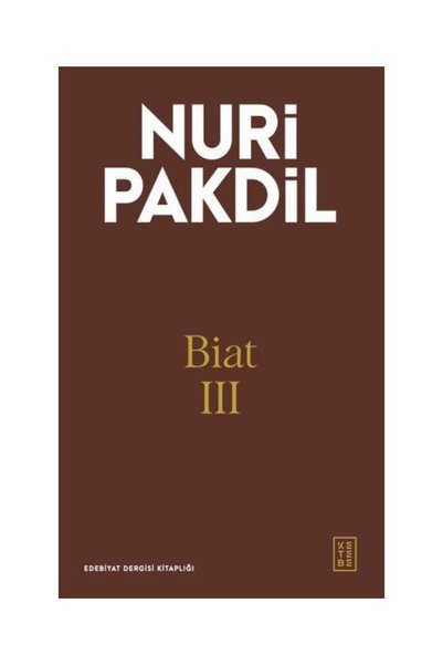 Ketebe Yayınları Biat III</DNTCTMS> / /  نوري باكديل