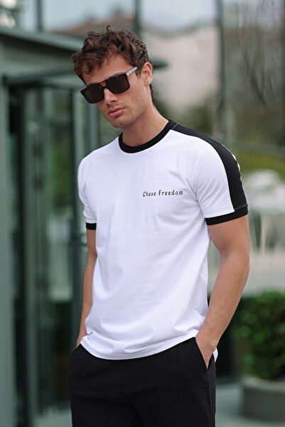 Men's Printed Slim Fit 100% Cotton T-shirt