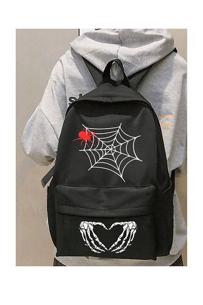 Touz Moda Gothic Printed School, Classroom, Course Backpack