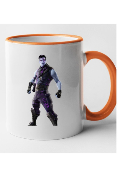 OEM Cană personalizată cu mâner portocaliu Fortnite - Dark Jonesy, INOVATIX®....